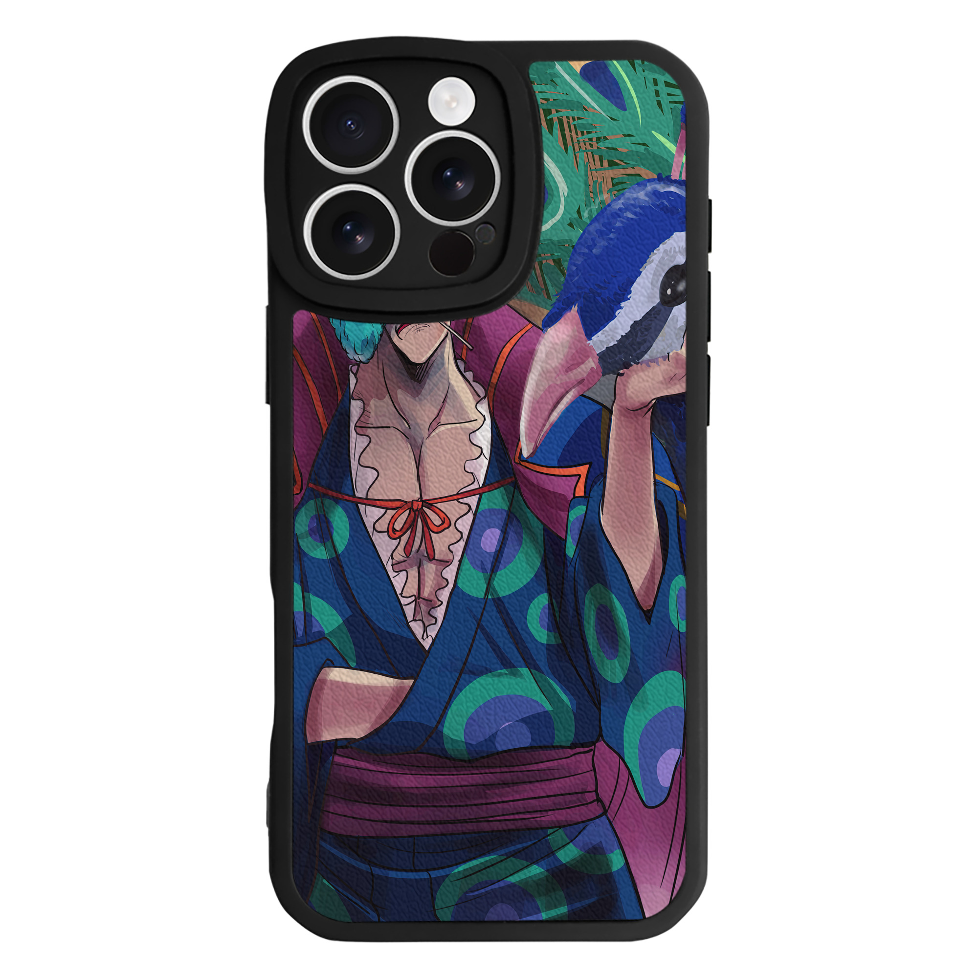 （画像用） ワンピース ONE PIECE 【iPhone 16シリーズ対応】シリコンスマホケース（レザー調） 材質：シリコン